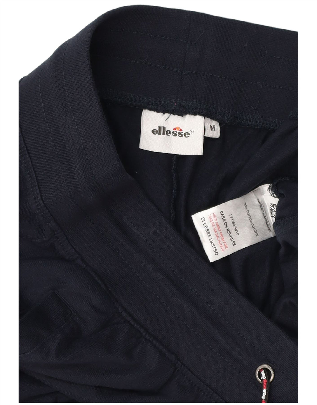 Ellesse Herren-Trainingsanzughose mit Grafik, mittelblaue Baumwolle, mittelblau