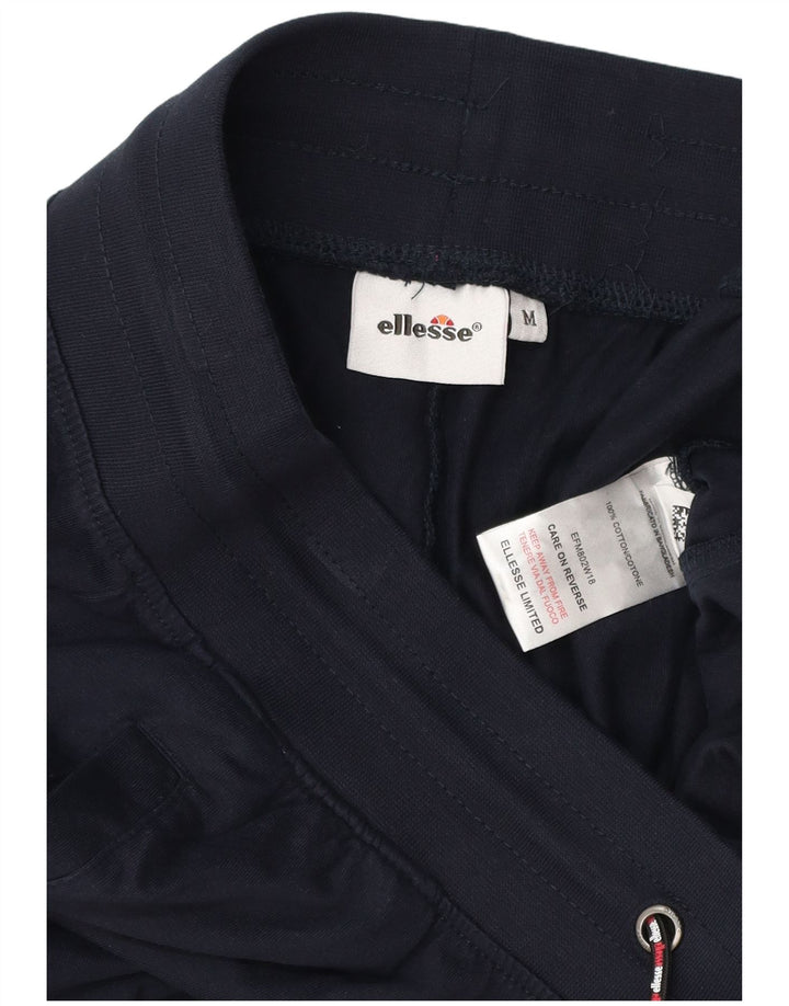 Ellesse Herren-Trainingsanzughose mit Grafik, mittelblaue Baumwolle, mittelblau