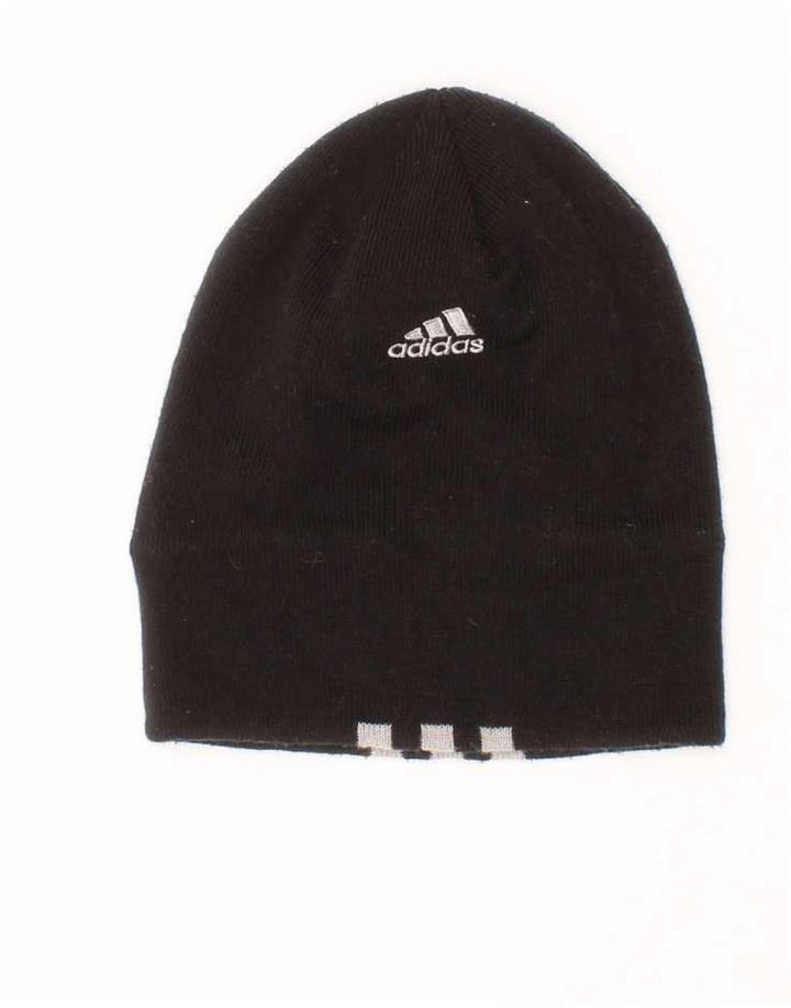 Adidas Jungen Mütze One Size Schwarz Gestreift Polyester