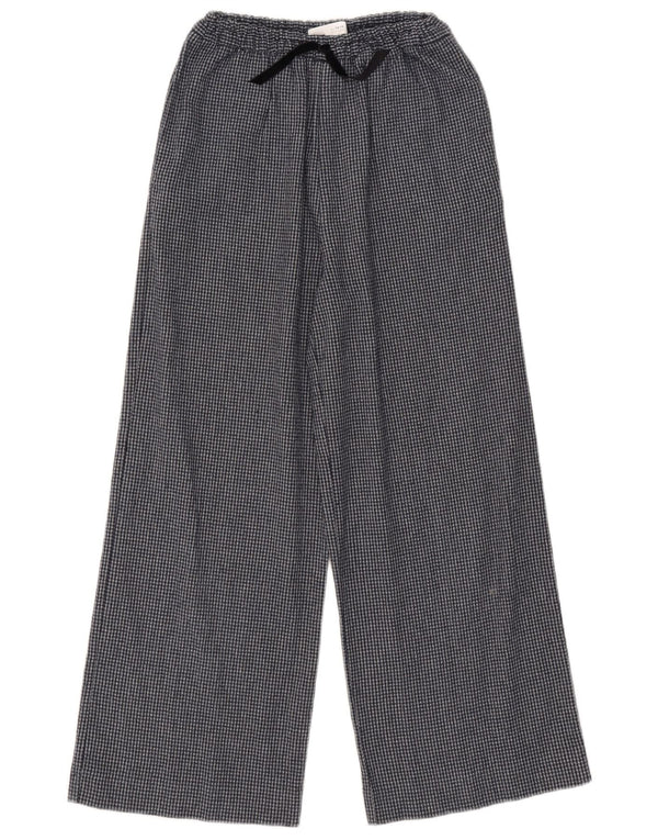 Zara Mädchen-Freizeithose mit hoher Taille, 13–14 Jahre, W27, L23, Marineblau kariert
