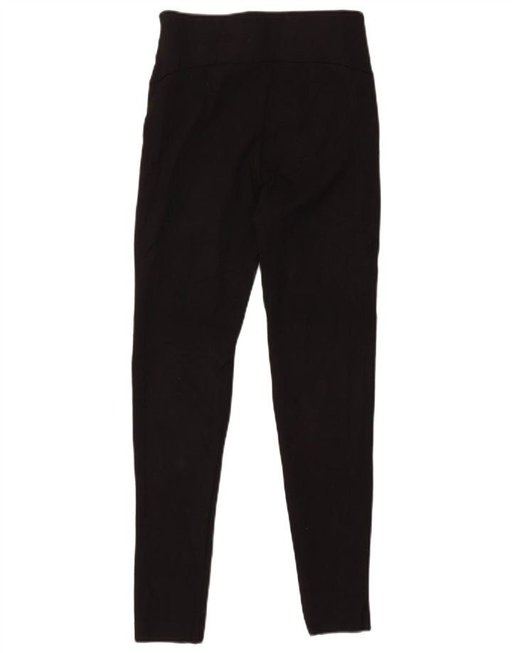 Zara Damen Leggings UK 6 XS Schwarze Viskose