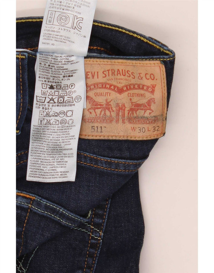 Levi's Herren 511 Slim Jeans W30 L32 Marineblau Baumwolle