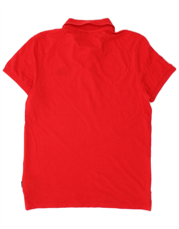 JACK & JONES Mens Polo Shirt Small Red Cotton Vintage Jack & Jones and Second-Hand Jack & Jones from Messina Hembry 