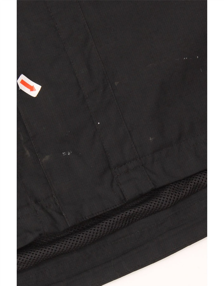 ADIDAS Herren-Regenjacke mit Kapuze, UK 38, Mittelschwarz, Colourblock-Polyester