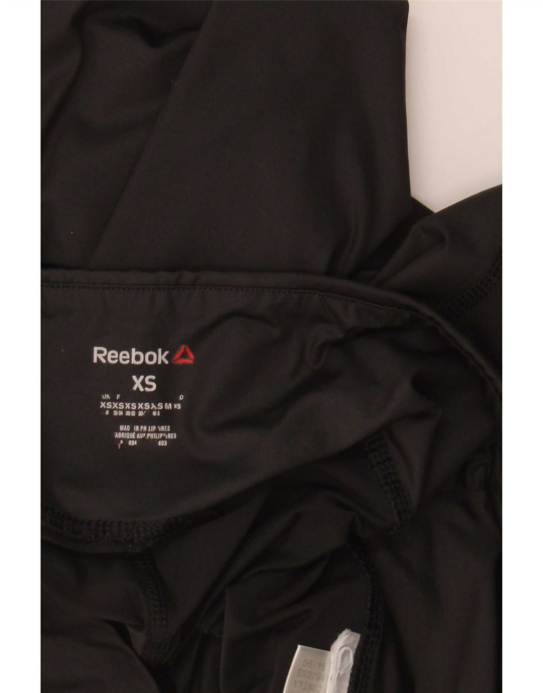 Reebok Damen Leggings UK 4/6 XS Schwarz