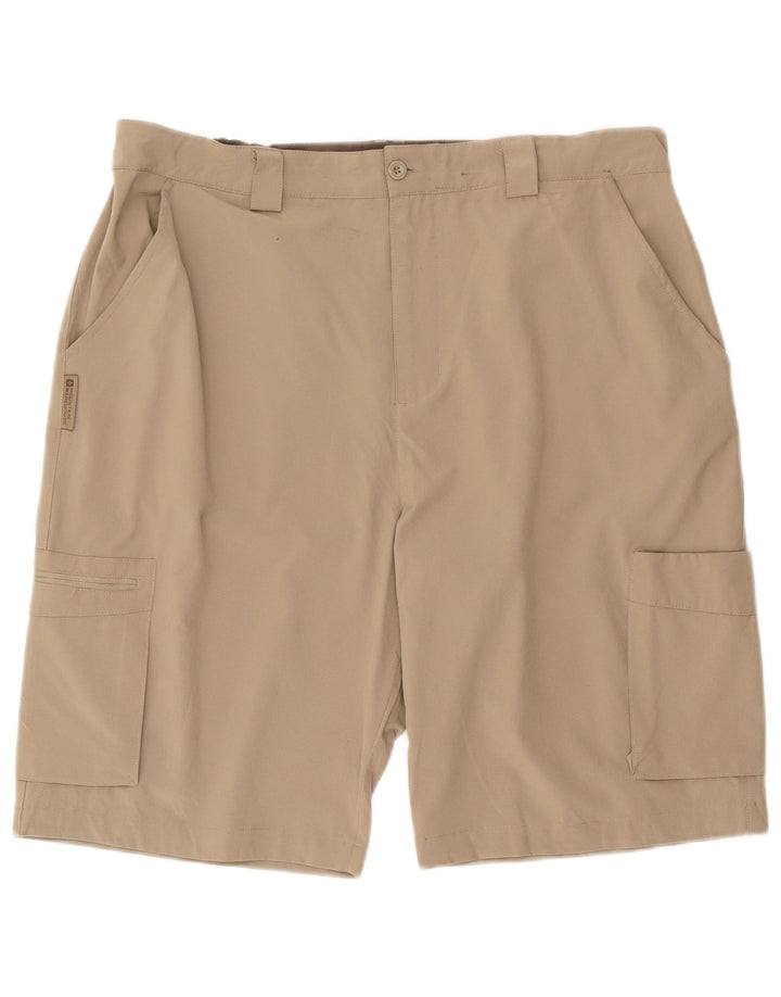 Mountain Warehouse Herren-Cargoshorts W38 XL Beige Polyester