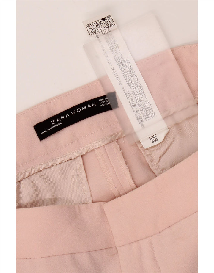Zara Slim Chino-Hose für Damen, Größe S, W27, L26, Rosa, Polyester