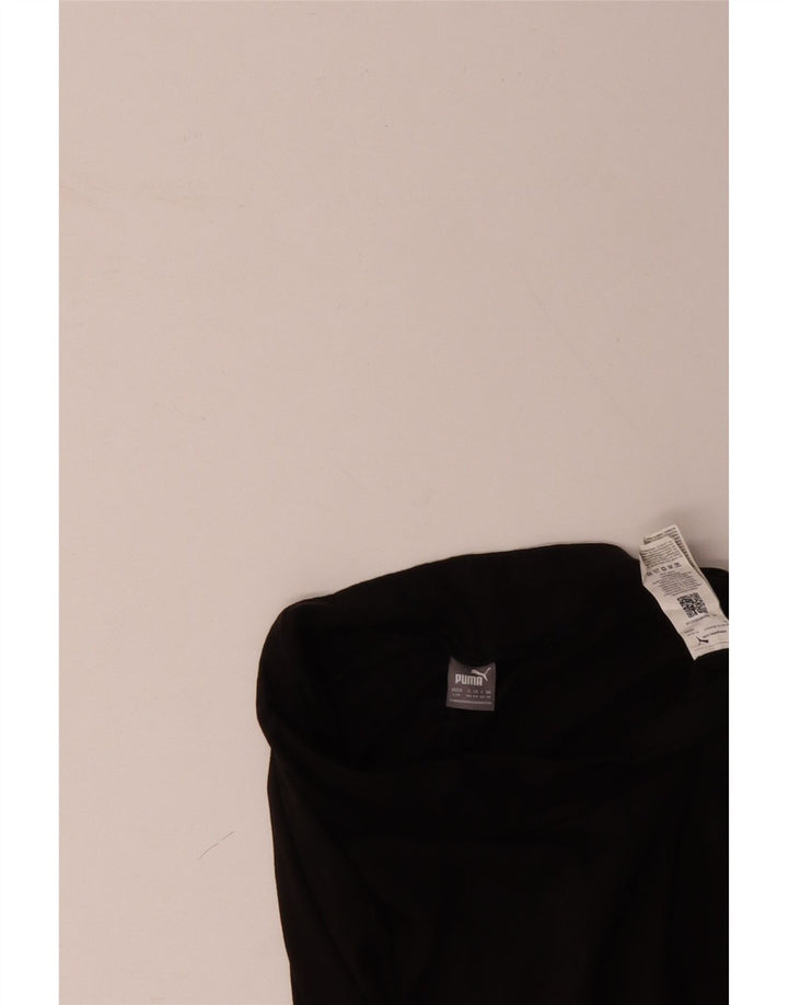 PUMA Damen Graphic Leggings UK 14 Large Schwarz Baumwolle