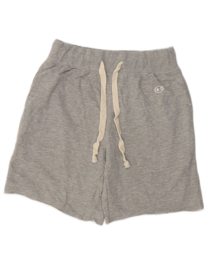 CHAMPION Herren-Sportshorts aus mittelgrau gesprenkelter Baumwolle