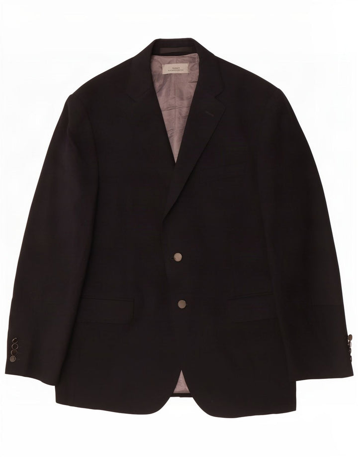 Marks & Spencer Herren-Blazer mit 2 Knöpfen, Gr. 42, Marineblau, Polyester, Größe L
