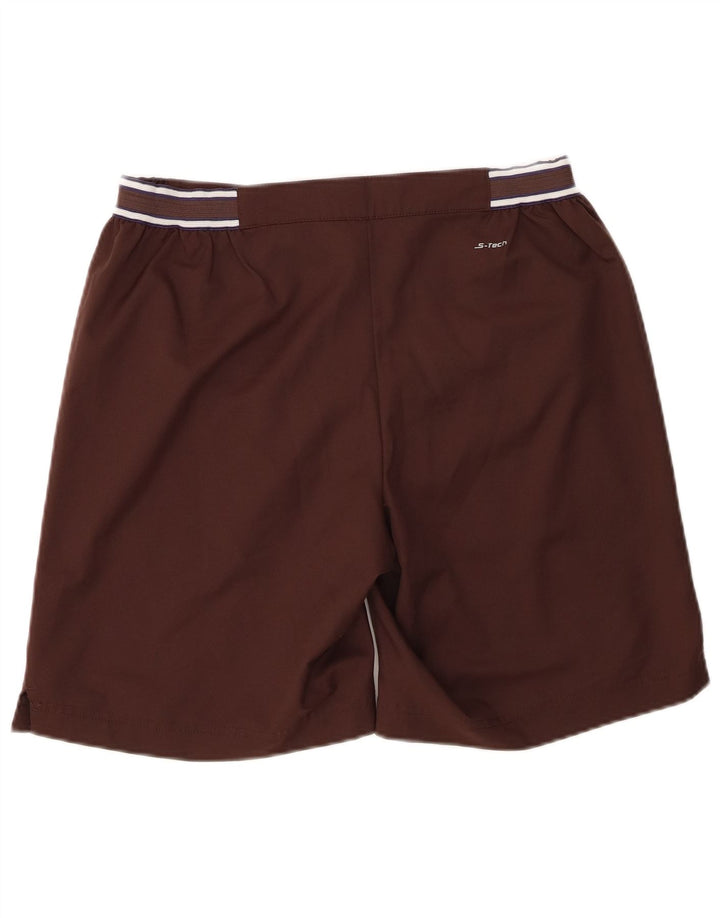 Sergio Tacchini Herren-Freizeitshorts Medium W32 Braunes Polyester