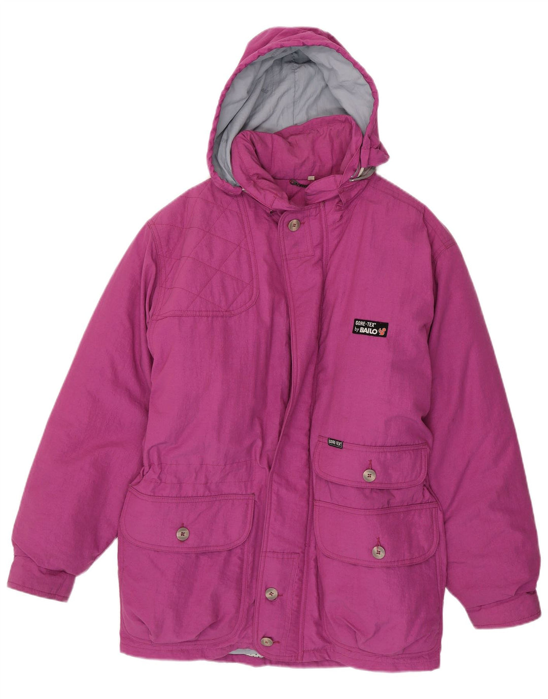 Bailo Herren Gore-Tex Kapuzen-Windjacke IT 48 Mittelrosa Polyamid