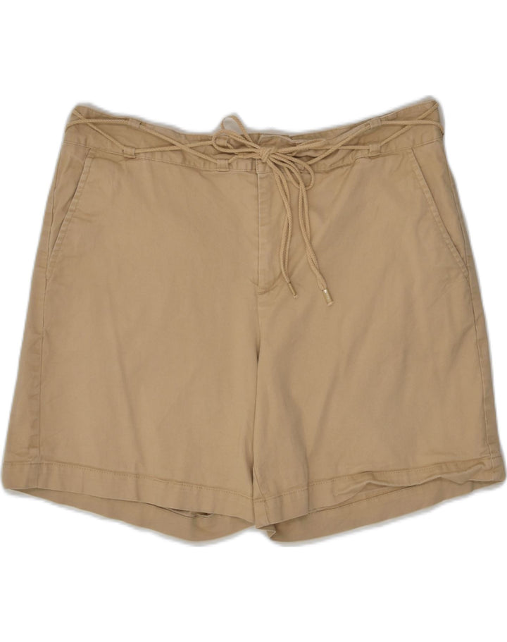CHAPS Womens Casual Shorts US 12 Large W32 Beige Cotton | Vintage Chaps | Thrift | Second-Hand Chaps | Used Clothing | Messina Hembry 