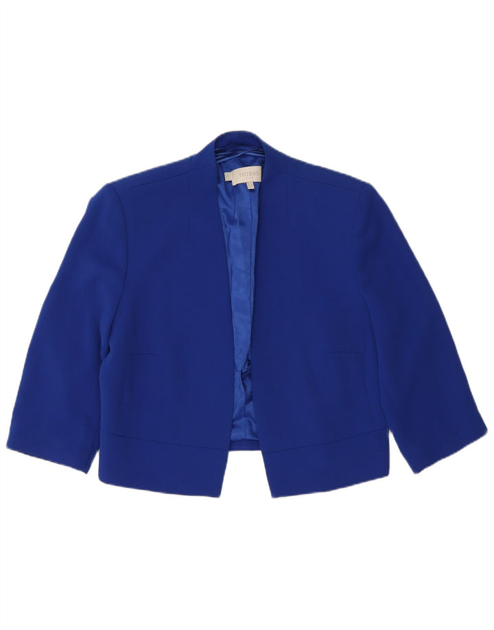 Hobbs Damen-Bolerojacke mit 3/4-Ärmeln, UK 12, Mittelblau, Polyester