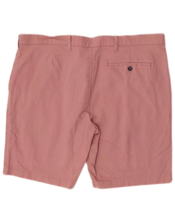 Marks & Spencer Herren Chinoshorts W40 XL Rosa Baumwolle
