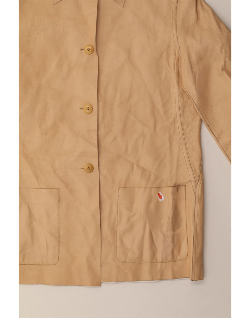 SALVATORE FERRAGAMO Womens Reversible Jacket IT 42 Medium Brown Leather Vintage Salvatore Ferragamo and Second-Hand Salvatore Ferragamo from Messina Hembry 