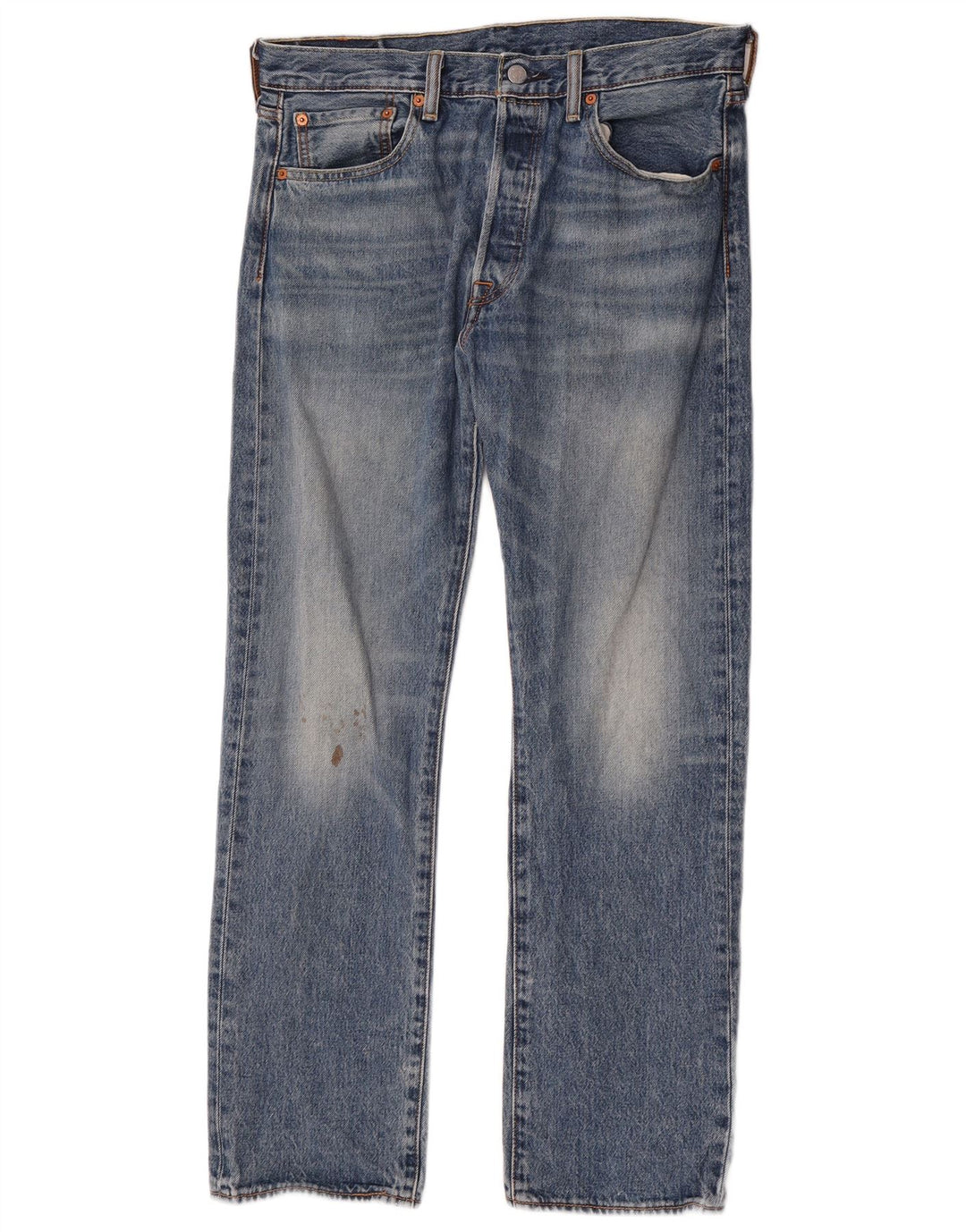 Levi's Herren 501 Straight Jeans W33 L30 Blaue Baumwolle