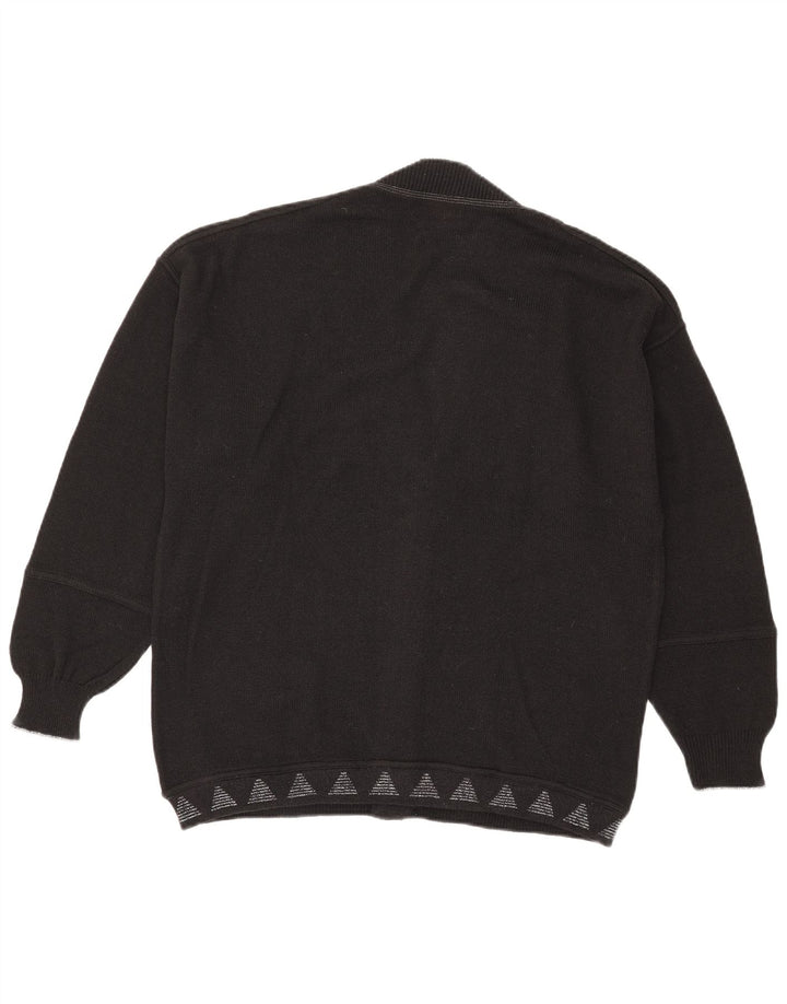 Il Granchio Herren Strickjacke XL Schwarz Geometrisch