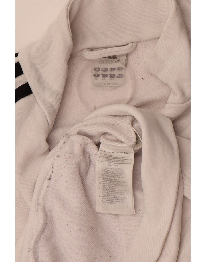 ADIDAS Damen-Trainingsanzug, Top-Jacke, UK 16, Größe L, Weiß, Polyester