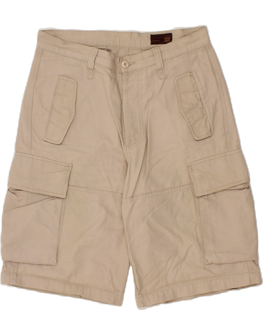 GAS Mens Cargo Shorts W32 Medium  Beige Cotton Vintage Gas and Second-Hand Gas from Messina Hembry 