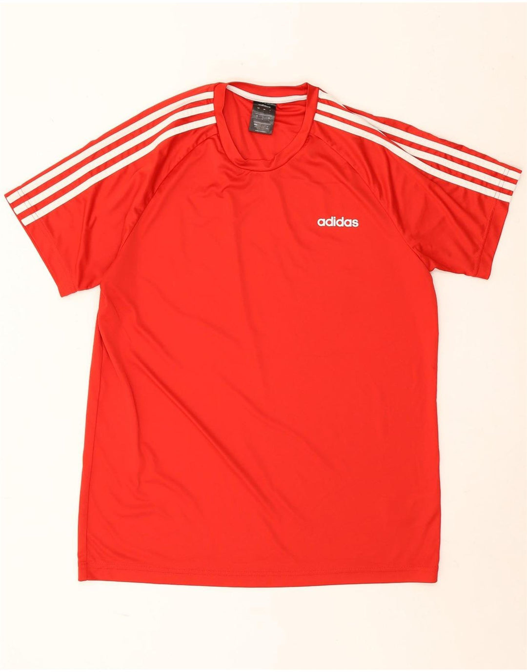 Adidas Herren Climalite T-Shirt Top Large Rot Polyester