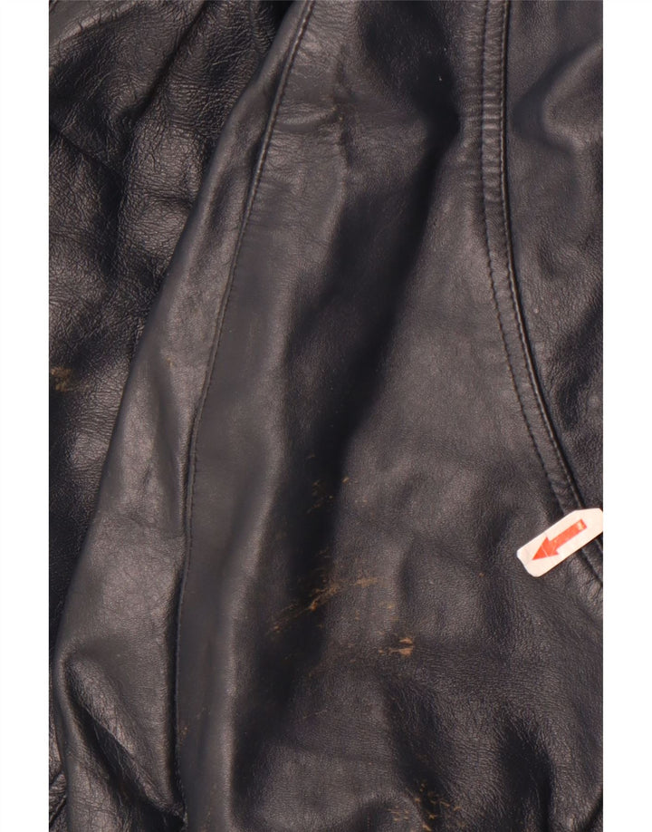 Sterling Herren Lederjacke UK 40 Großes marineblaues Leder