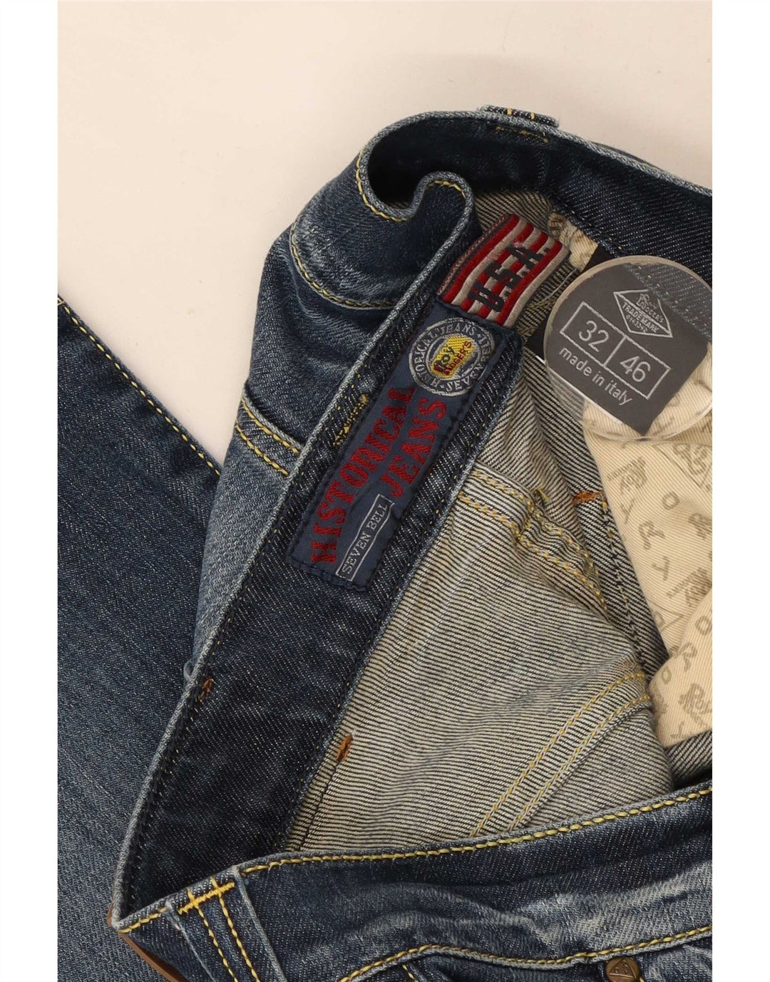Roy Rogers Herren Straight Jeans W32 L28 Blaue Baumwolle