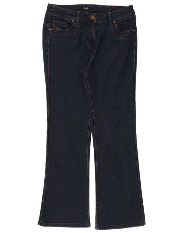 M&Co Damen Bootcut Jeans UK 14 Large W34 L30 Marineblaue Baumwolle
