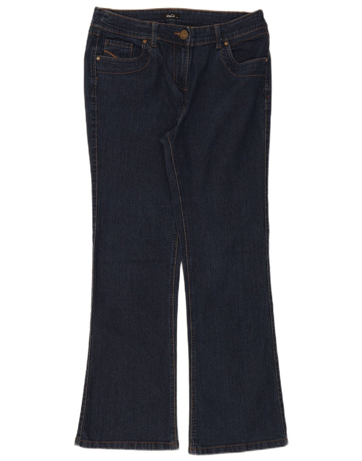 M&Co Damen Bootcut Jeans UK 14 Large W34 L30 Marineblaue Baumwolle