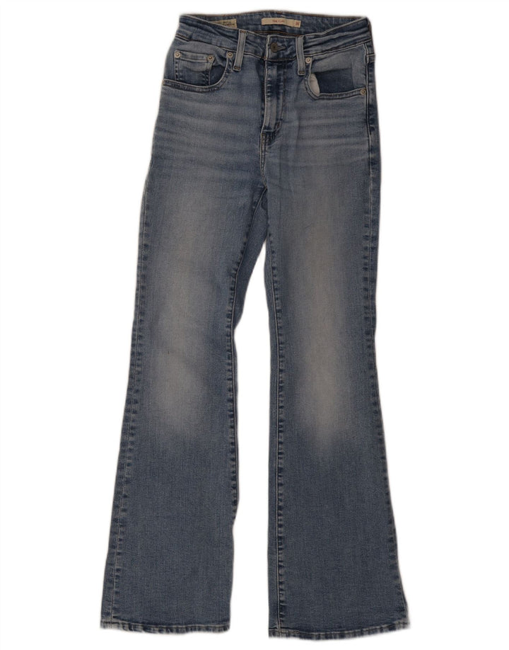 Levi's Damen 726 Flared Jeans W26 L30 Blaue Baumwolle