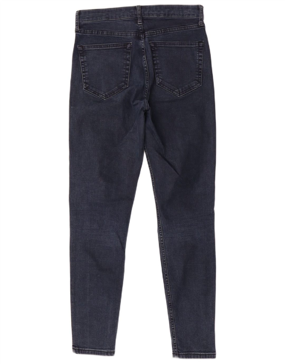 Topshop Damen Skinny Jeans W28 L28 Marineblau Polyester