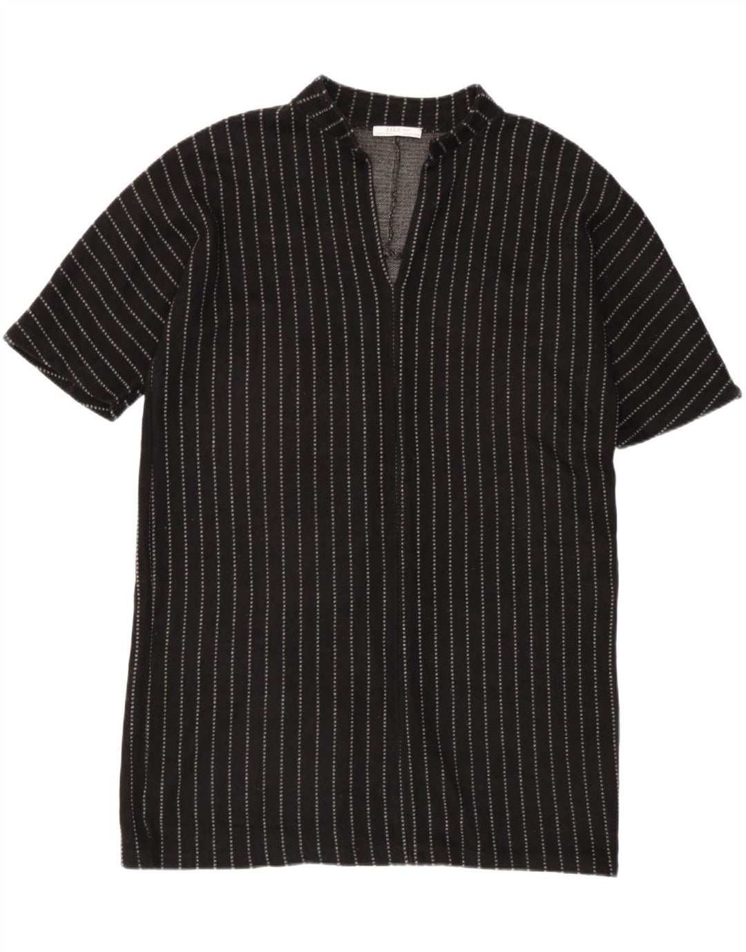 Übergroßes Etuikleid für Damen von Zara, Größe 44, Mittelschwarz, gestreift, Acryl