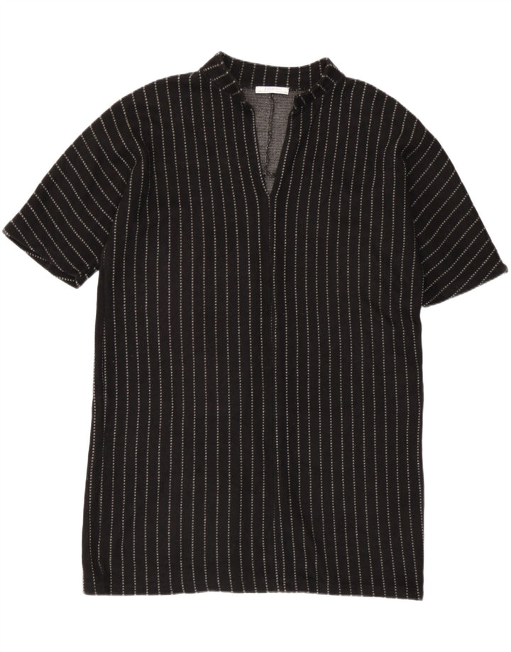 Übergroßes Etuikleid für Damen von Zara, Größe 44, Mittelschwarz, gestreift, Acryl