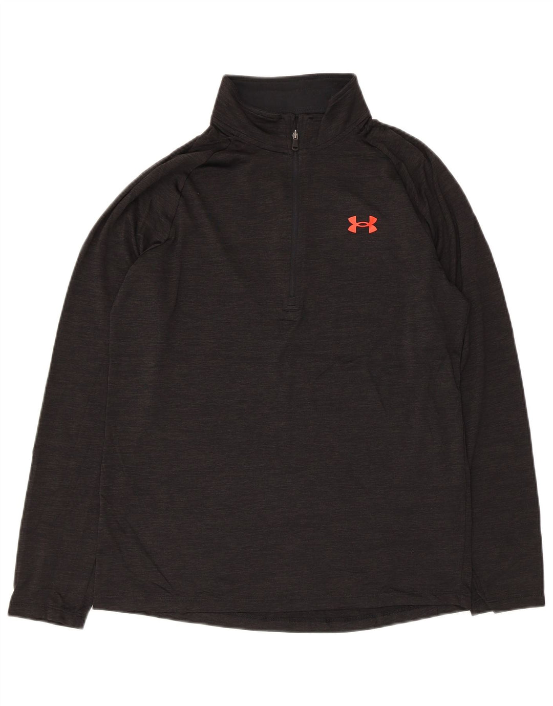 Under Armour Herren-Pullover-Trainingsanzugoberteil mit Reißverschluss und Halsausschnitt, Größe S, Schwarz