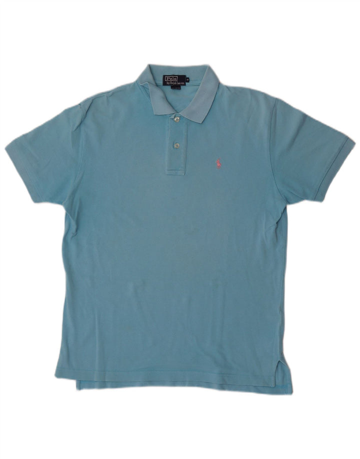 Polo Ralph Lauren Herrenhemd aus mittelblauer Baumwolle