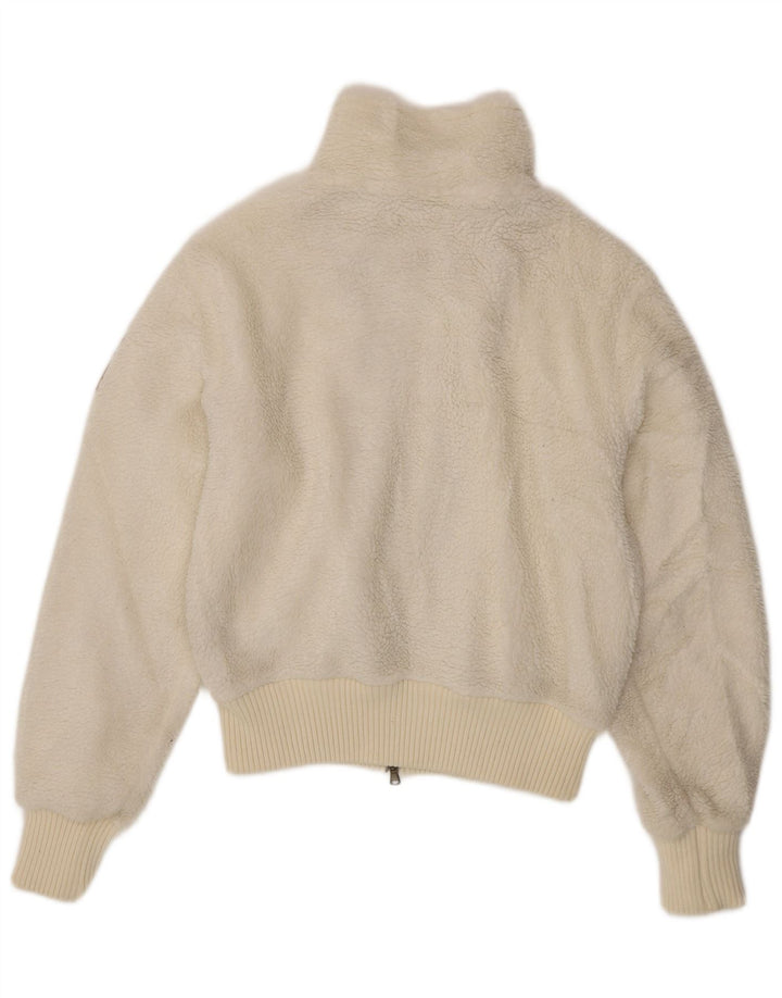 CANADIENS Damen Fleecejacke IT 46 Large Off White Polyester