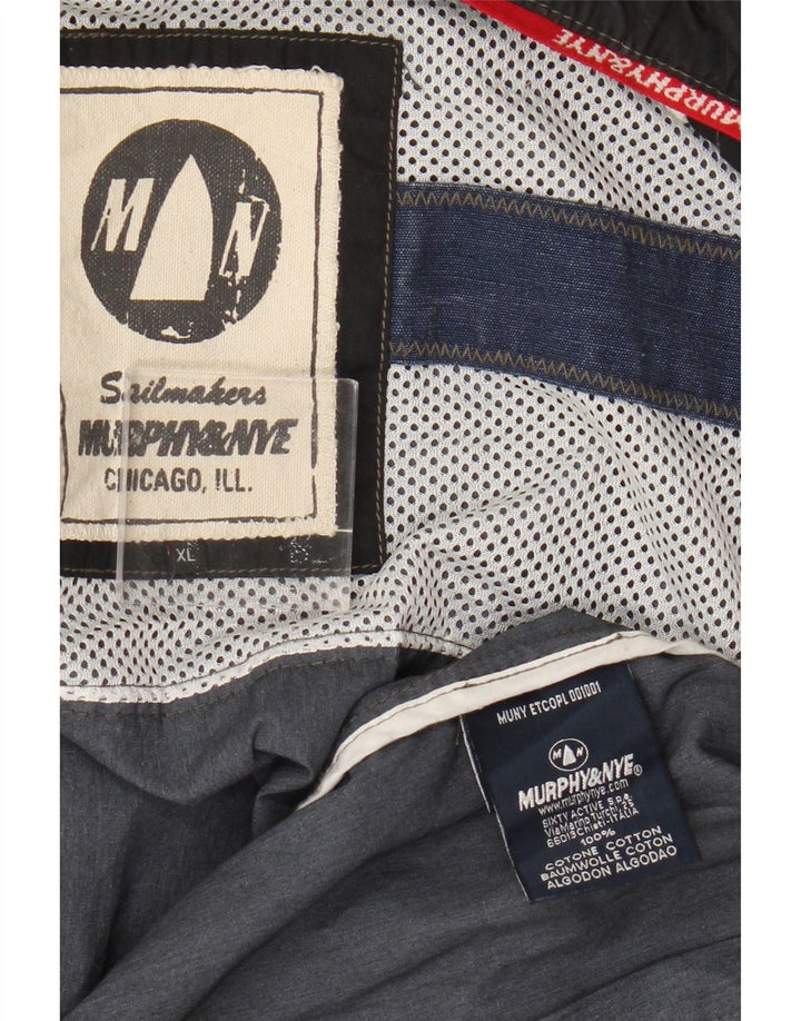 Murphy & Nye Damen Bomberjacke mit Grafik, UK 18 XL, schwarze Baumwolle