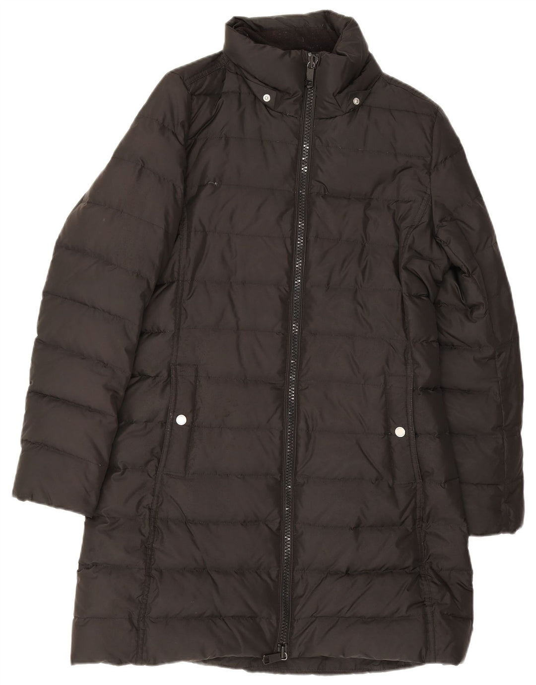 Tommy Hilfiger Damen Wattierter Mantel UK 14 Medium Schwarz Polyester