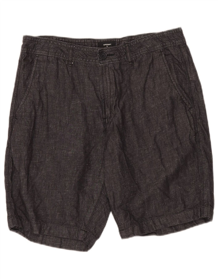 Superdry Herren Chinoshorts W32 mittelgraue Baumwolle