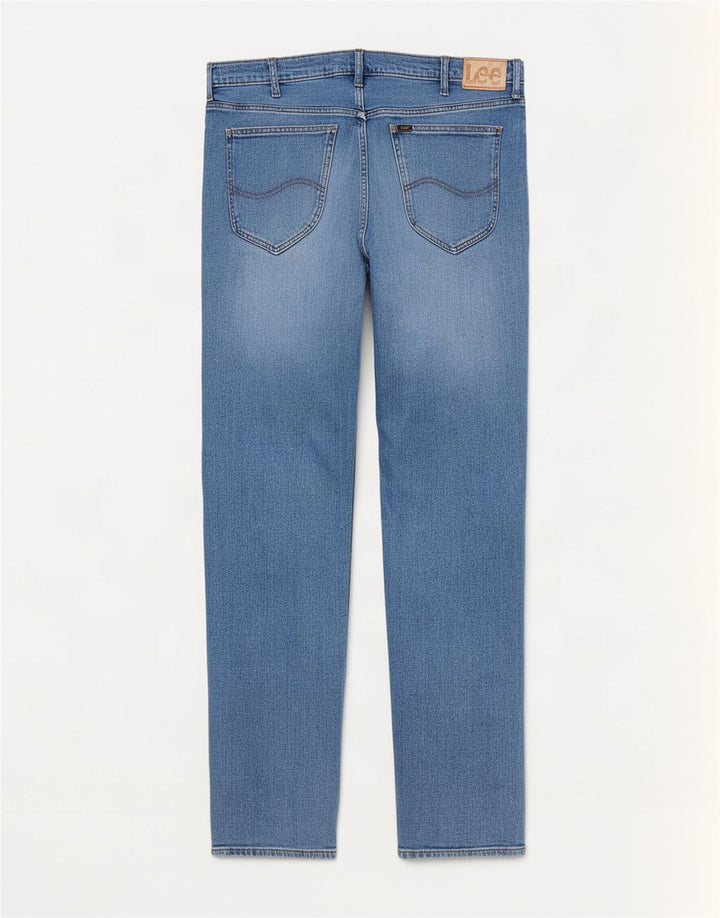 Lee Herren Daren Zip Fly Distressed Slim Jeans W36 L34 Blaue Baumwolle