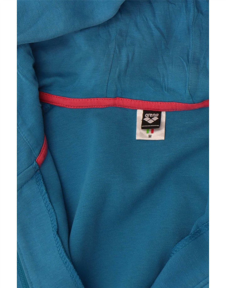Arena Damen Zip Hoodie Pullover UK 12 Mittelblau