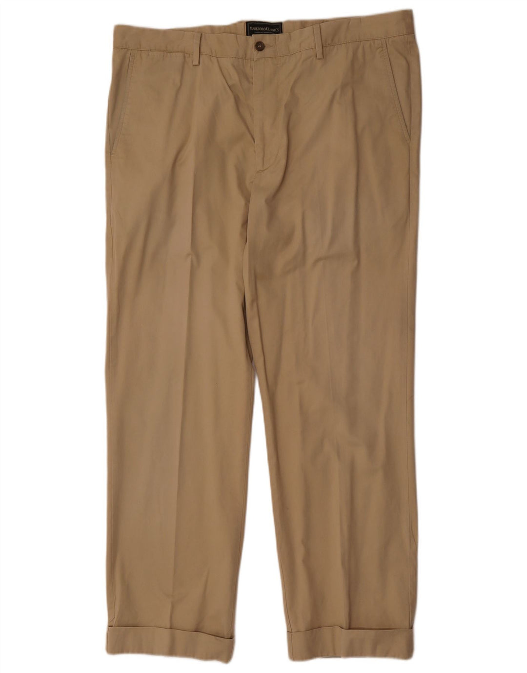 Marlboro Classics Gerade Herren-Chinohose W38 L30 Beige