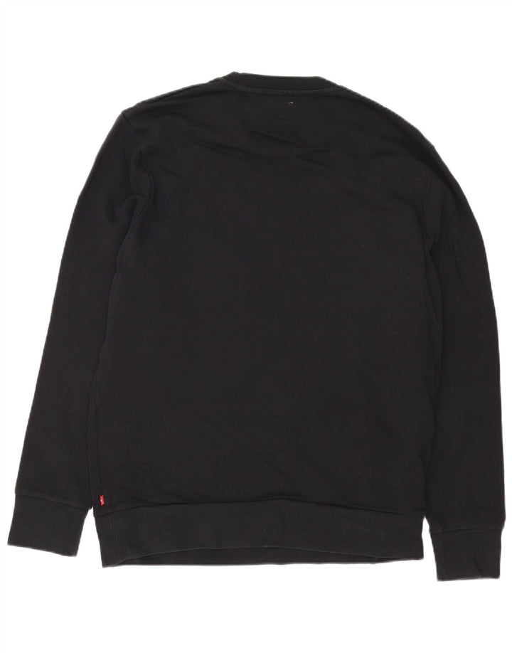 Levi's Herren-Sweatshirt mit Grafik, mittelschwarz, Baumwolle