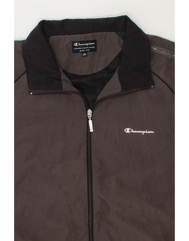 CHAMPION Herren-Trainingsanzug-Oberteil, Jacke, 3XL, Grau, Polyester