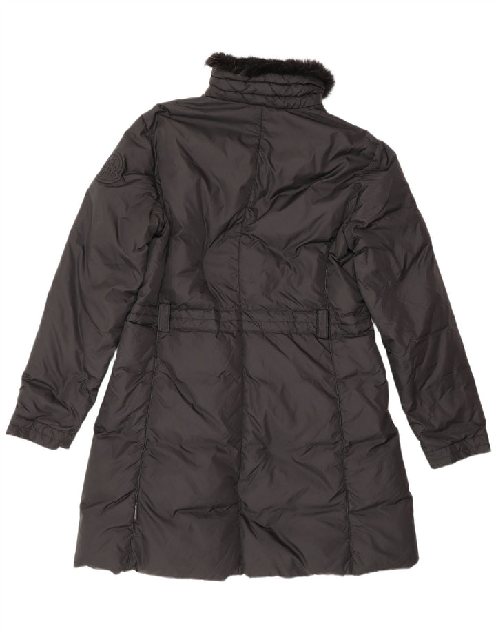 MONCLER Gepolsterter Damenmantel, Größe 5 2XL, Schwarz, Polyester, Winter