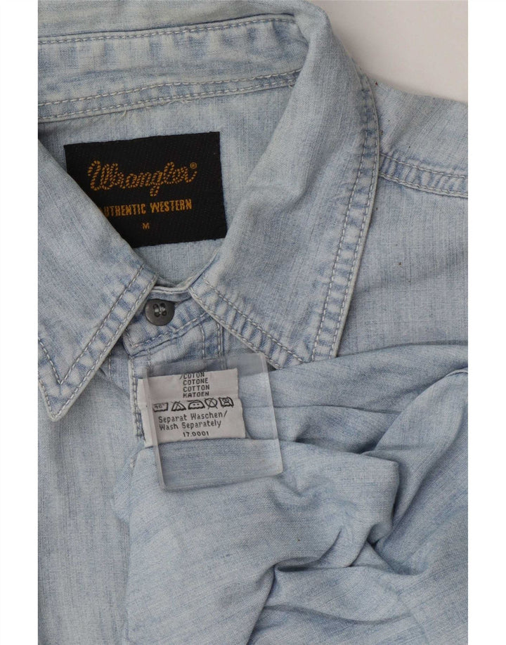 Wrangler Herren-Jeanshemd aus mittelblauer Baumwolle