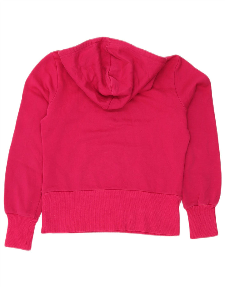 ADIDAS Damen Crop Graphic Hoodie Pullover IT 36 XS Rosa Baumwolle
