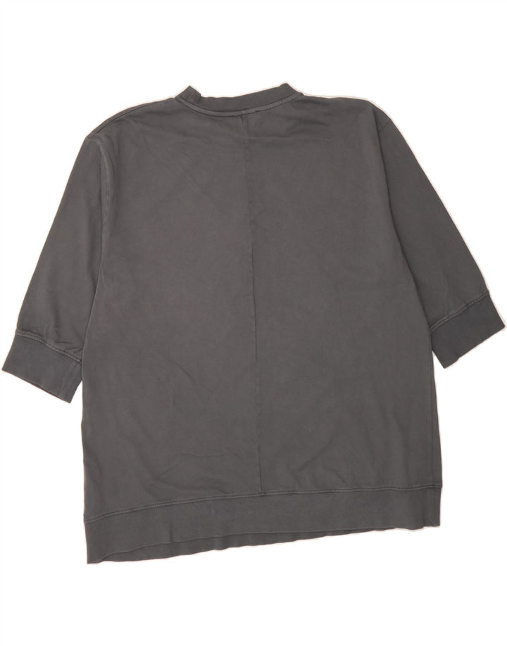 ZARA Mens 3/4 Sleeve Sweatshirt Jumper Large Grey Cotton Vintage Zara and Second-Hand Zara from Messina Hembry 