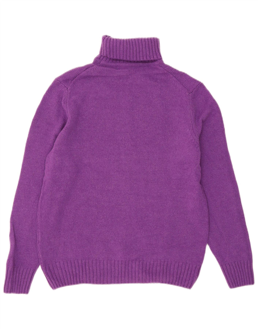 Zara Damen-Pullover mit Rollkragen, UK 14, mittellila Wolle