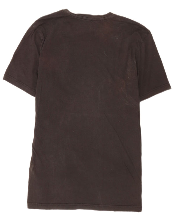 Reebok Herren Graphic T-Shirt Top Large Schwarz Baumwolle
